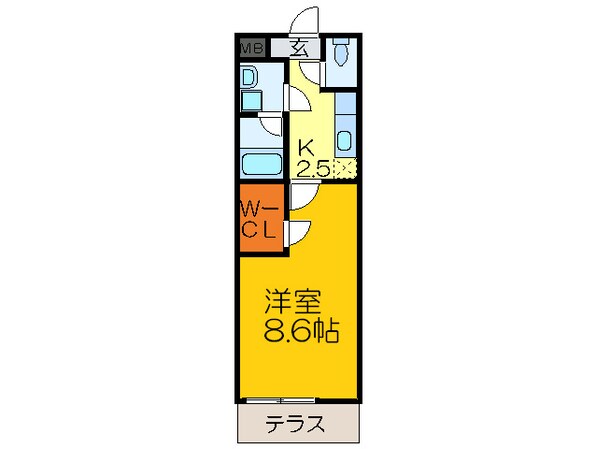 リバ－サイド金岡七番館の物件間取画像